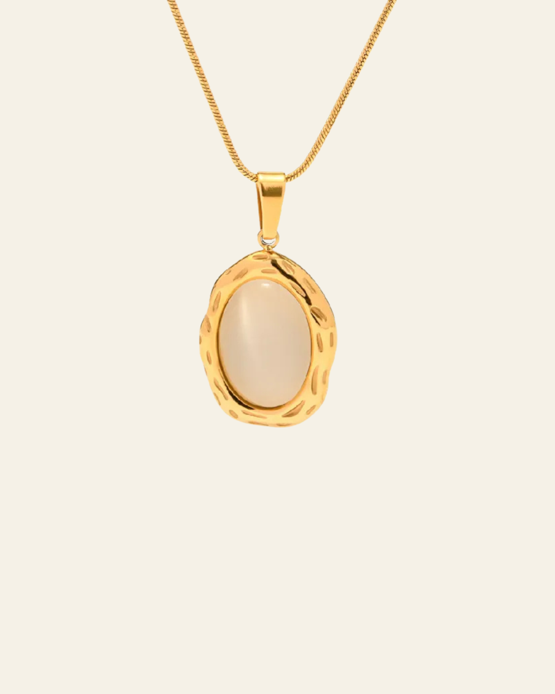 Natural Stone Pendant Necklace