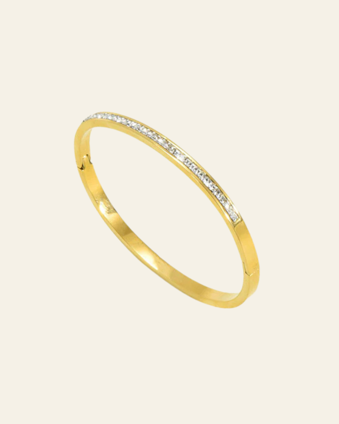 Luminous Grace: Diamond Accent Bangle