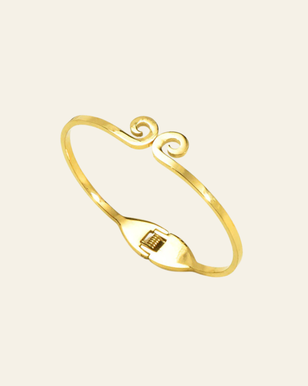 Eternal Swirl: Minimal Charm Bangle