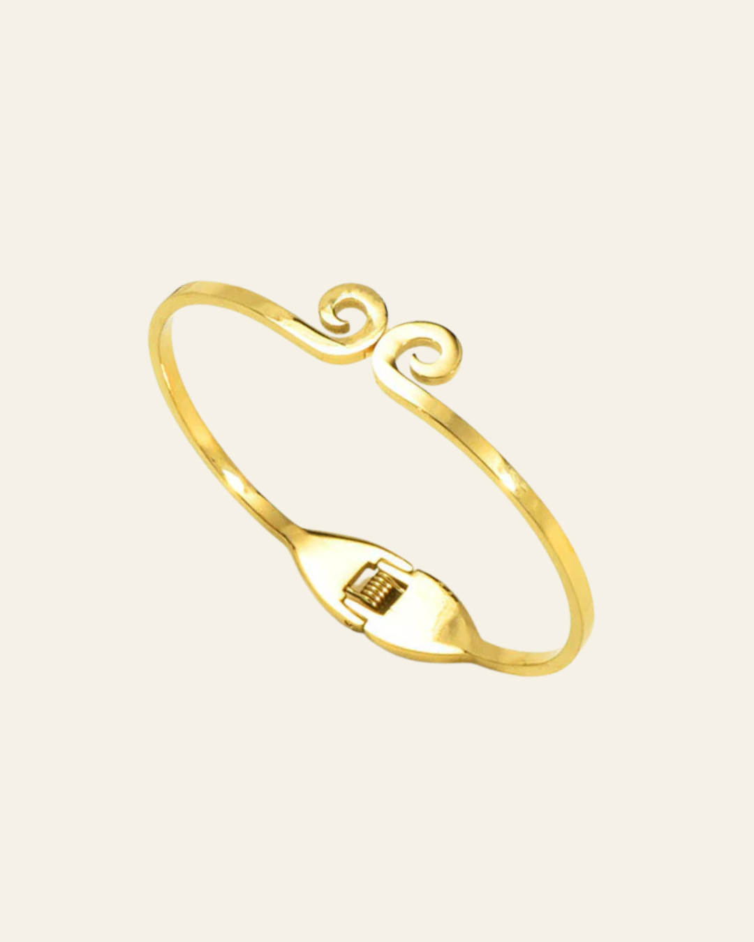 Eternal Swirl: Minimal Charm Bangle