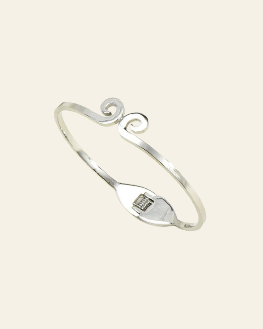 Eternal Swirl: Minimal Charm Bangle