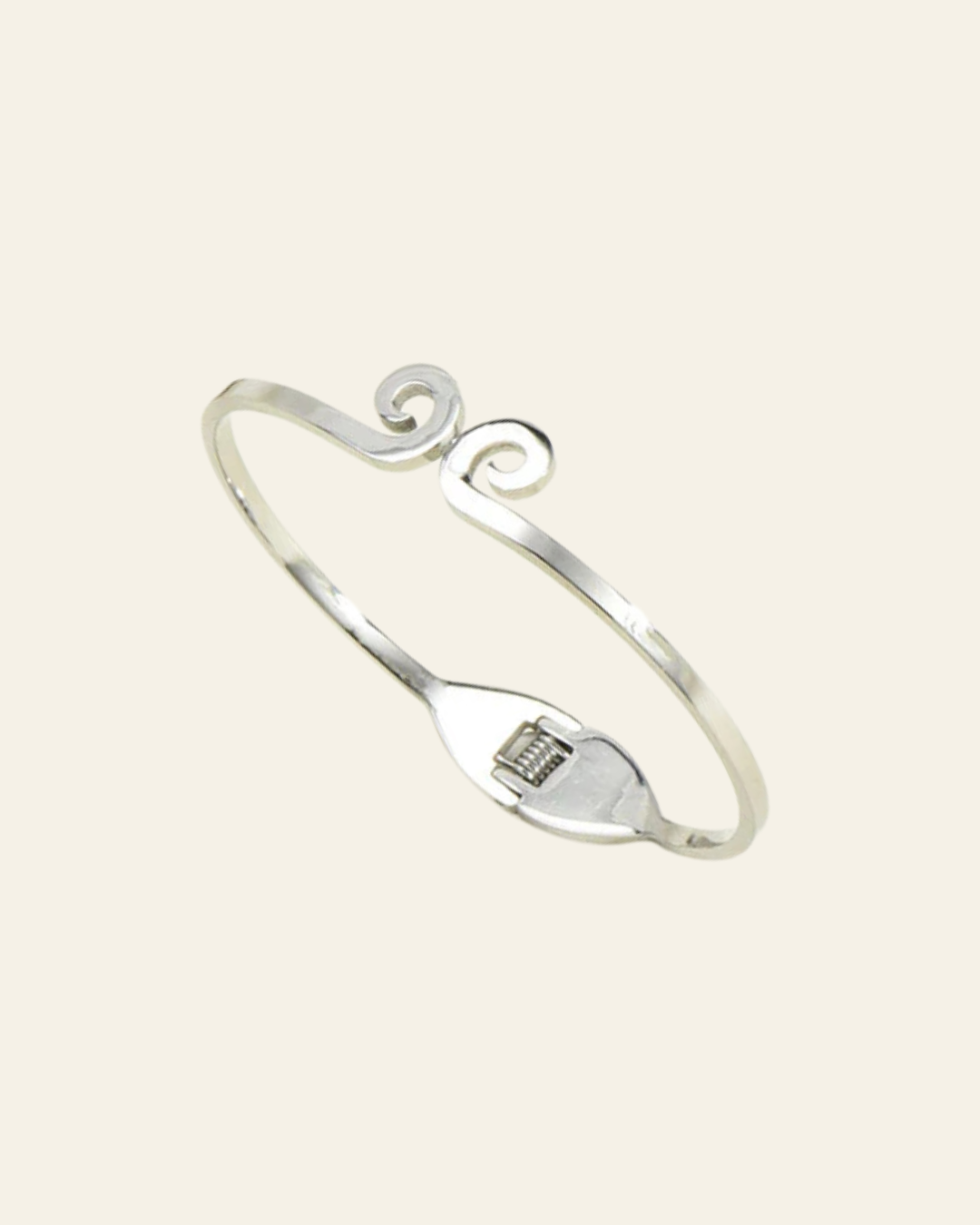 Eternal Swirl: Minimal Charm Bangle