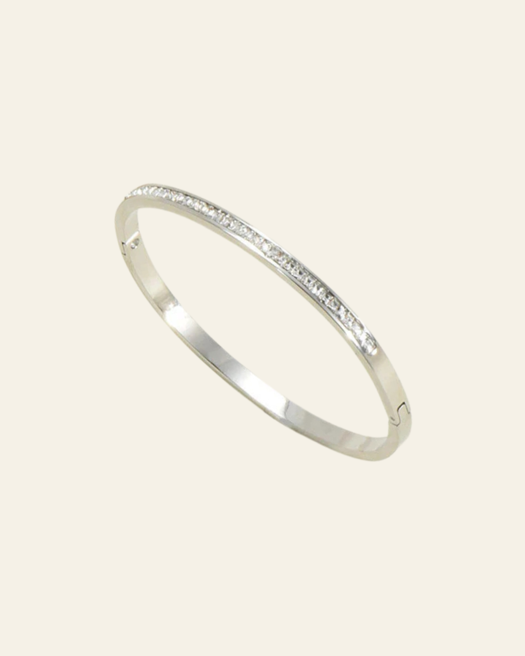 Luminous Grace: Diamond Accent Bangle
