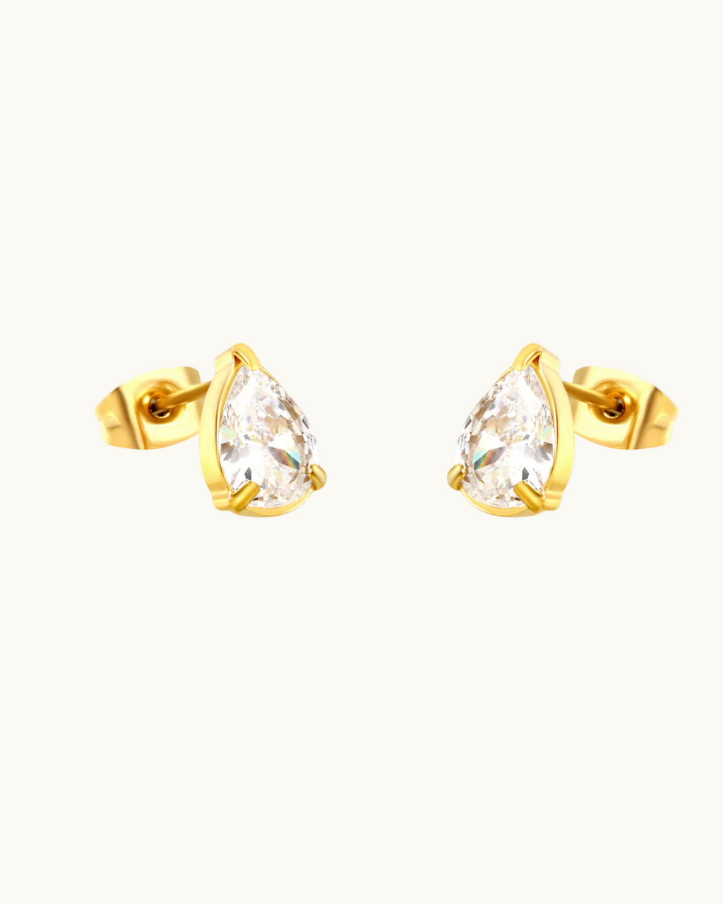 Teardrop Sparkle Studs