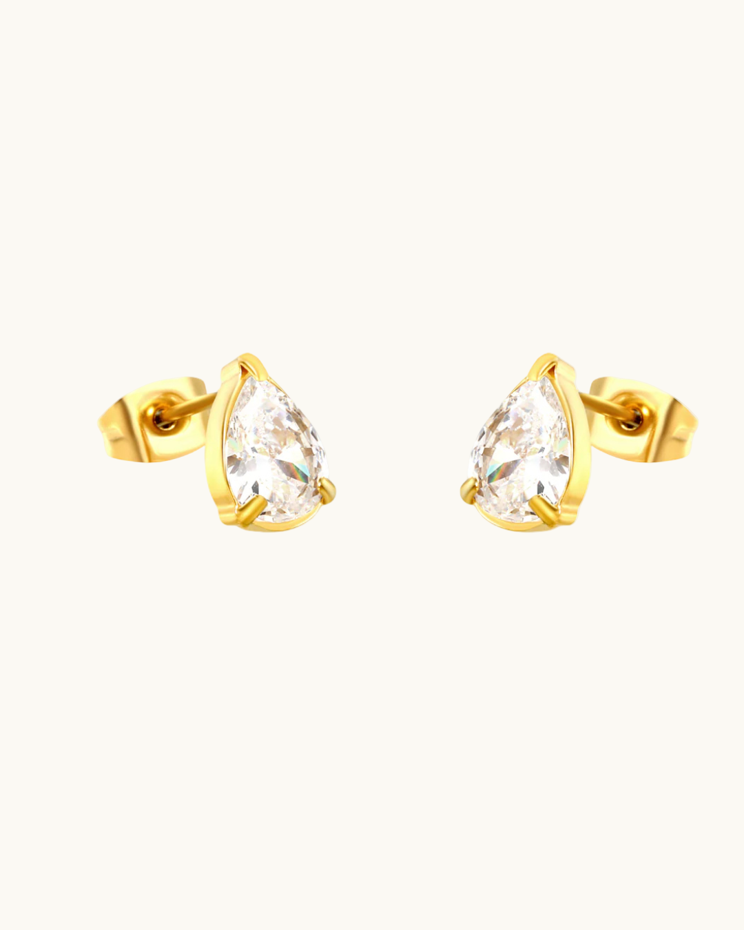 Teardrop Sparkle Studs