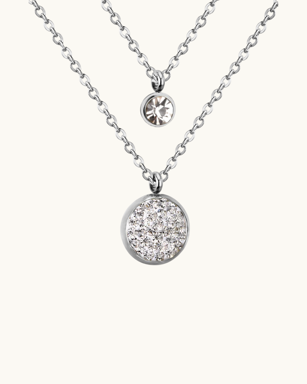 Double Rolo Chain Necklace