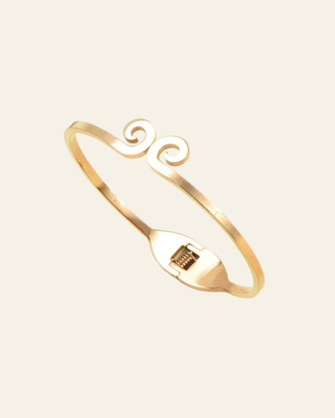 Eternal Swirl: Minimal Charm Bangle