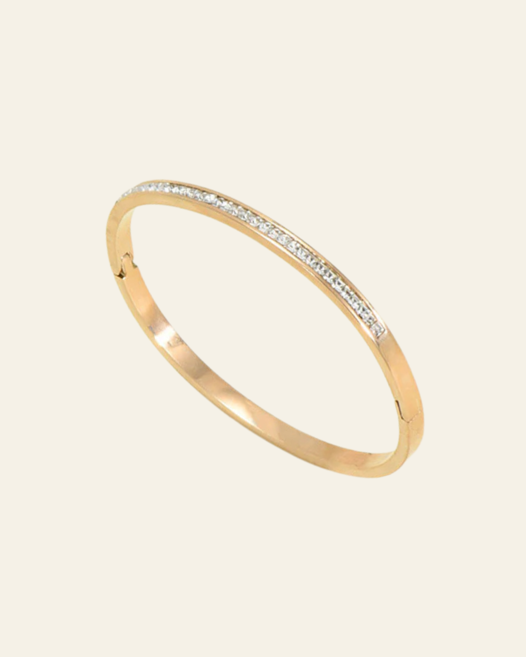 Luminous Grace: Diamond Accent Bangle
