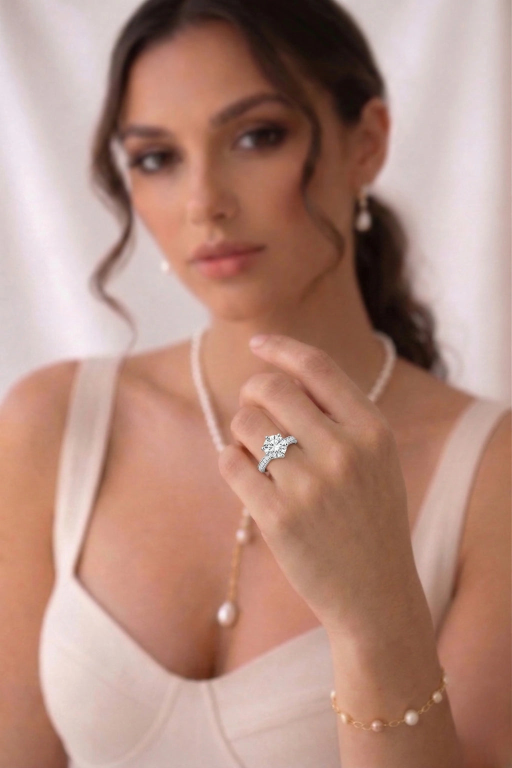 Solitaire Crystal Ring