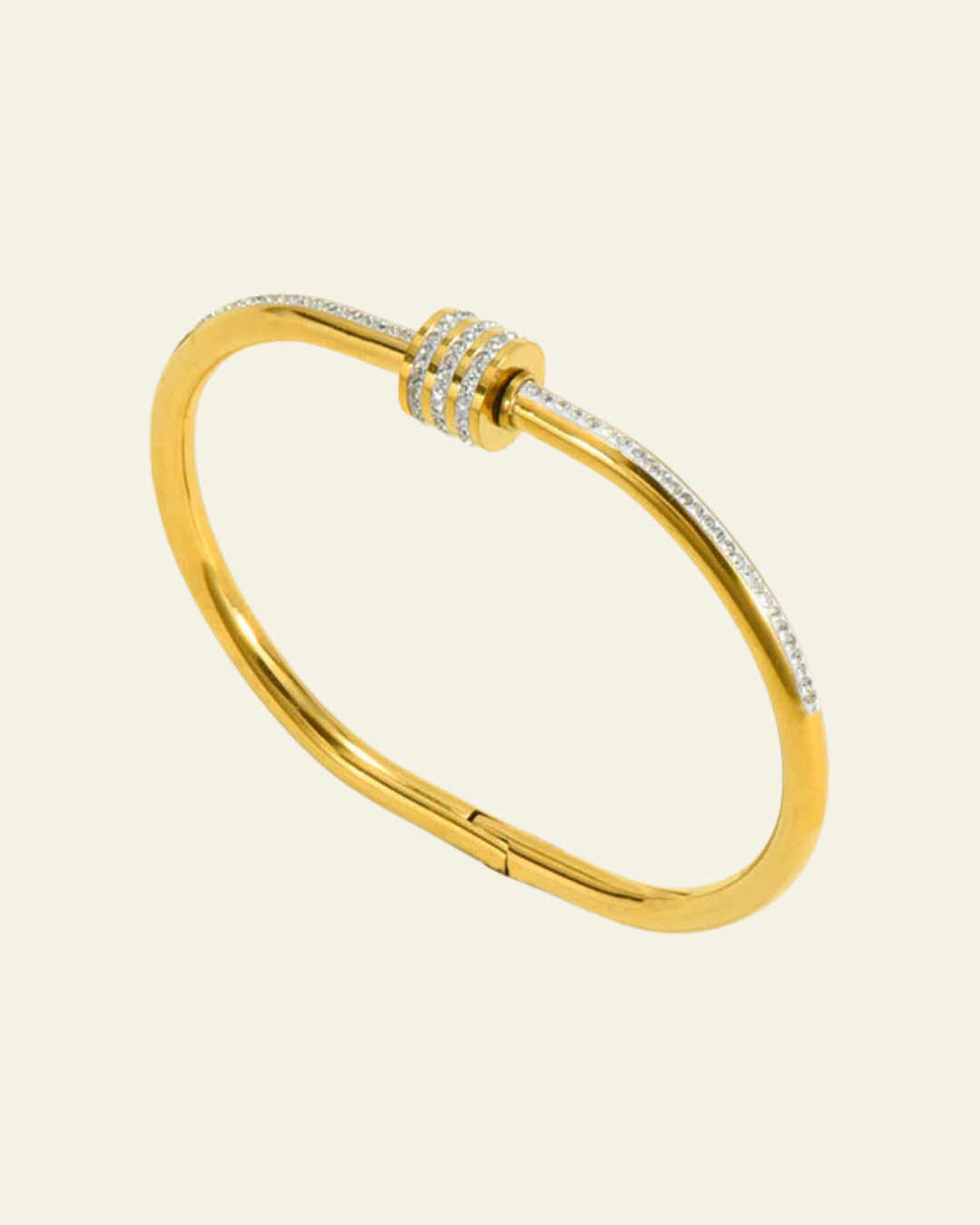 Timeless Sparkle Gold Plated Bangle