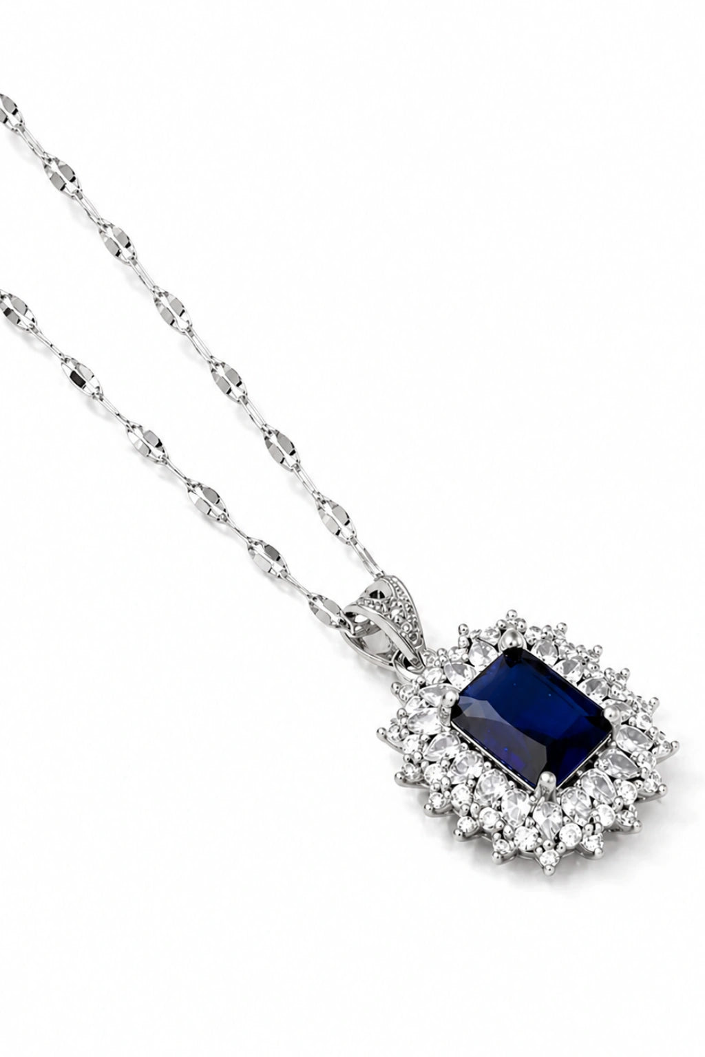 Blue Stone Pendant Necklace