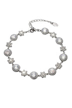 Six-Leaf Flower Zircon Bracelet