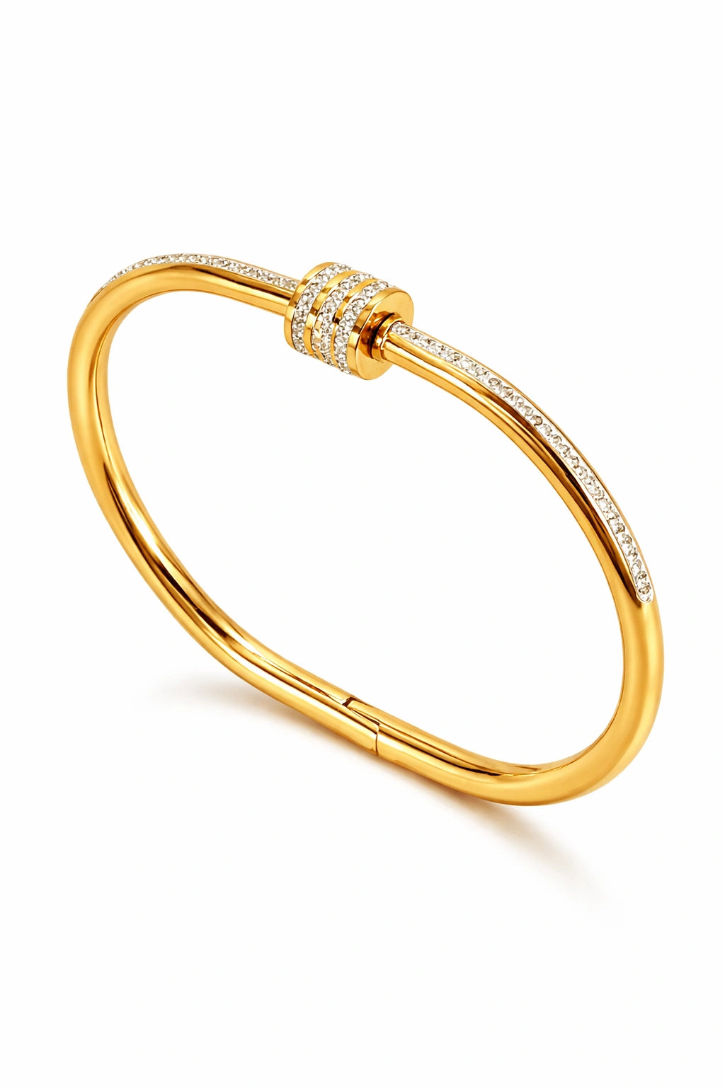 Timeless Sparkle Gold Plated Bangle