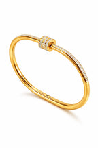 Timeless Sparkle Gold Plated Bangle