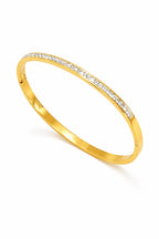 Luminous Grace: Diamond Accent Bangle