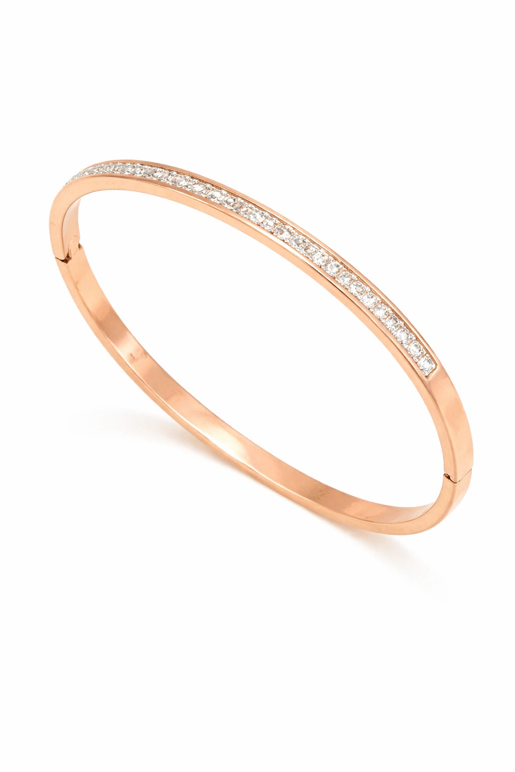 Luminous Grace: Diamond Accent Bangle