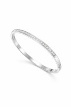 Luminous Grace: Diamond Accent Bangle