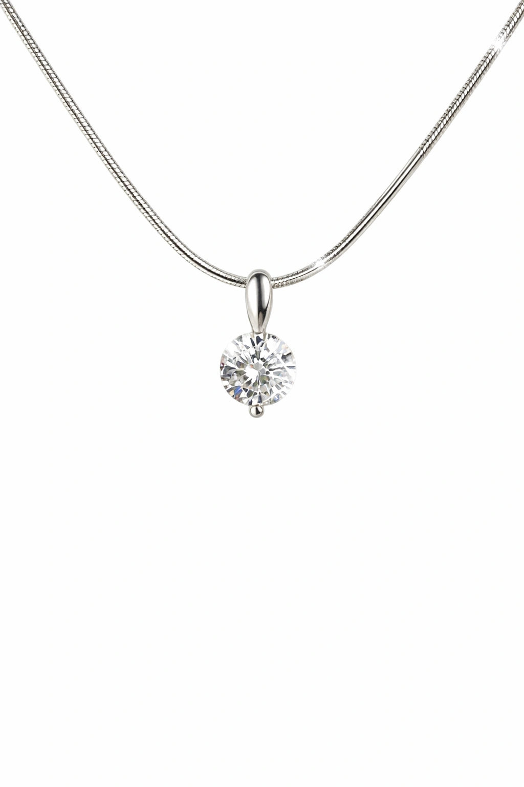 Elegant Glam Zircon Pendant Necklace