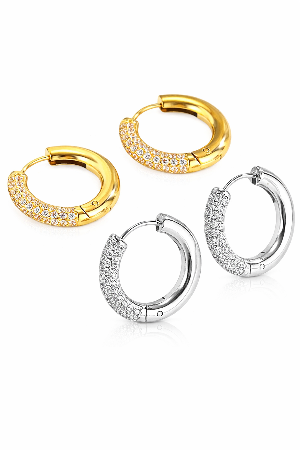 Zévora Aura Solid Hoop Earrings