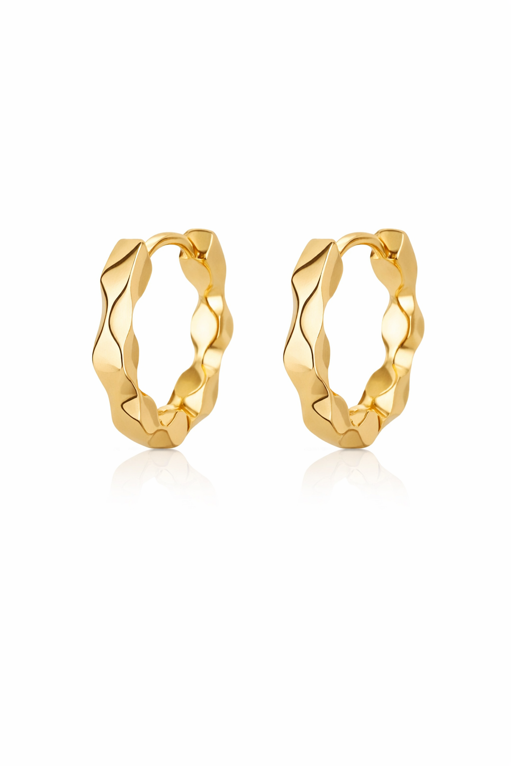 Butterfly Flower Hoop Earrings