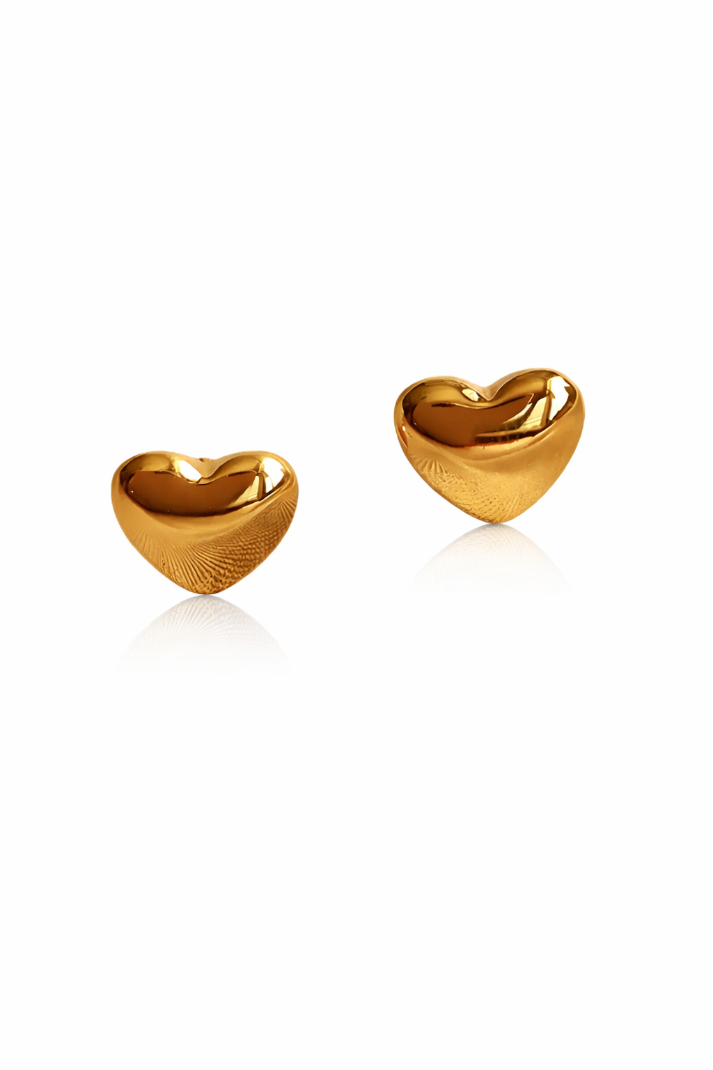 Heart Shape Titanium Steel Stud Earrings