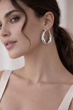 Twisted Hoop Earrings