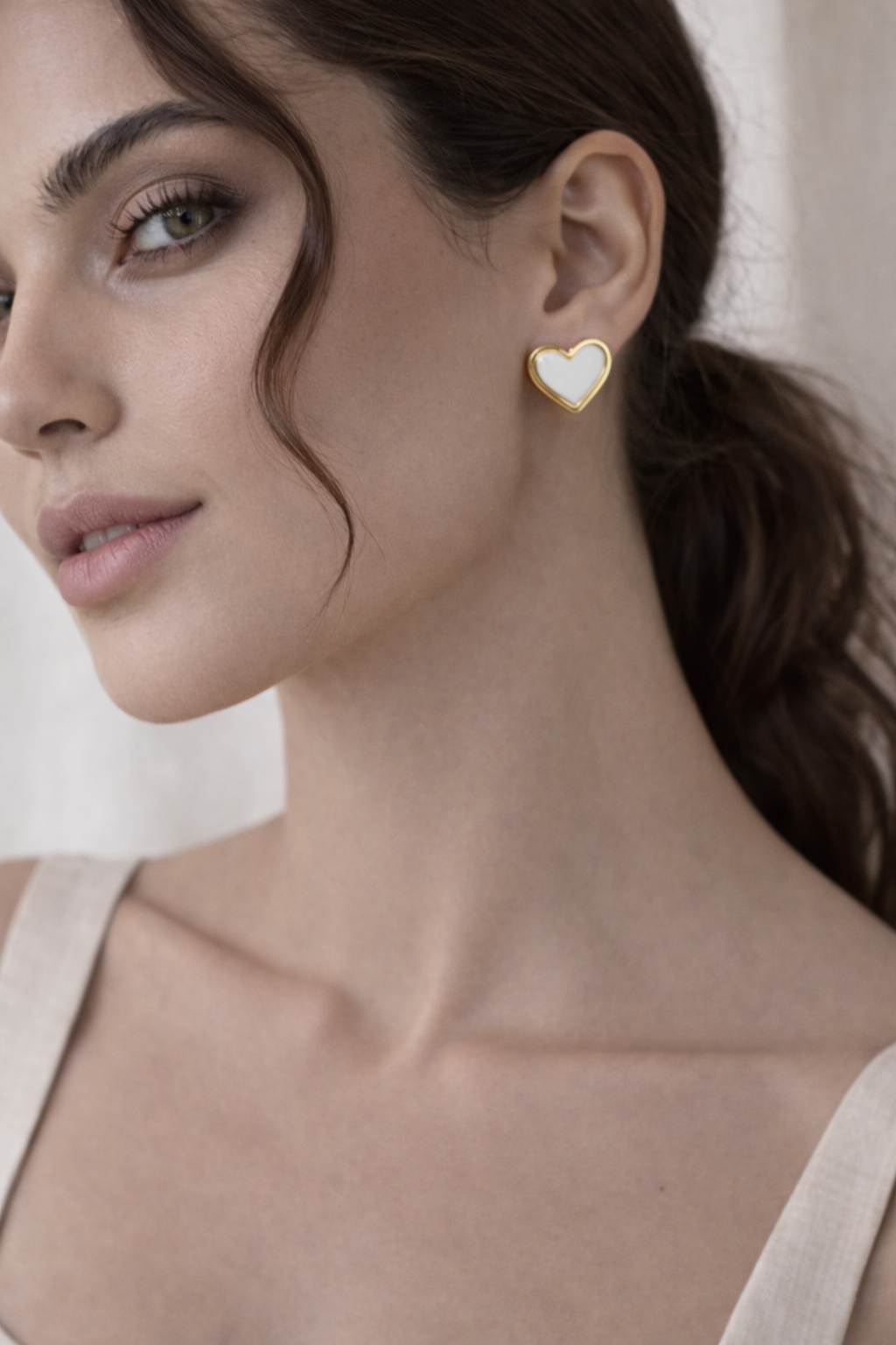 Heart Stud Earrings
