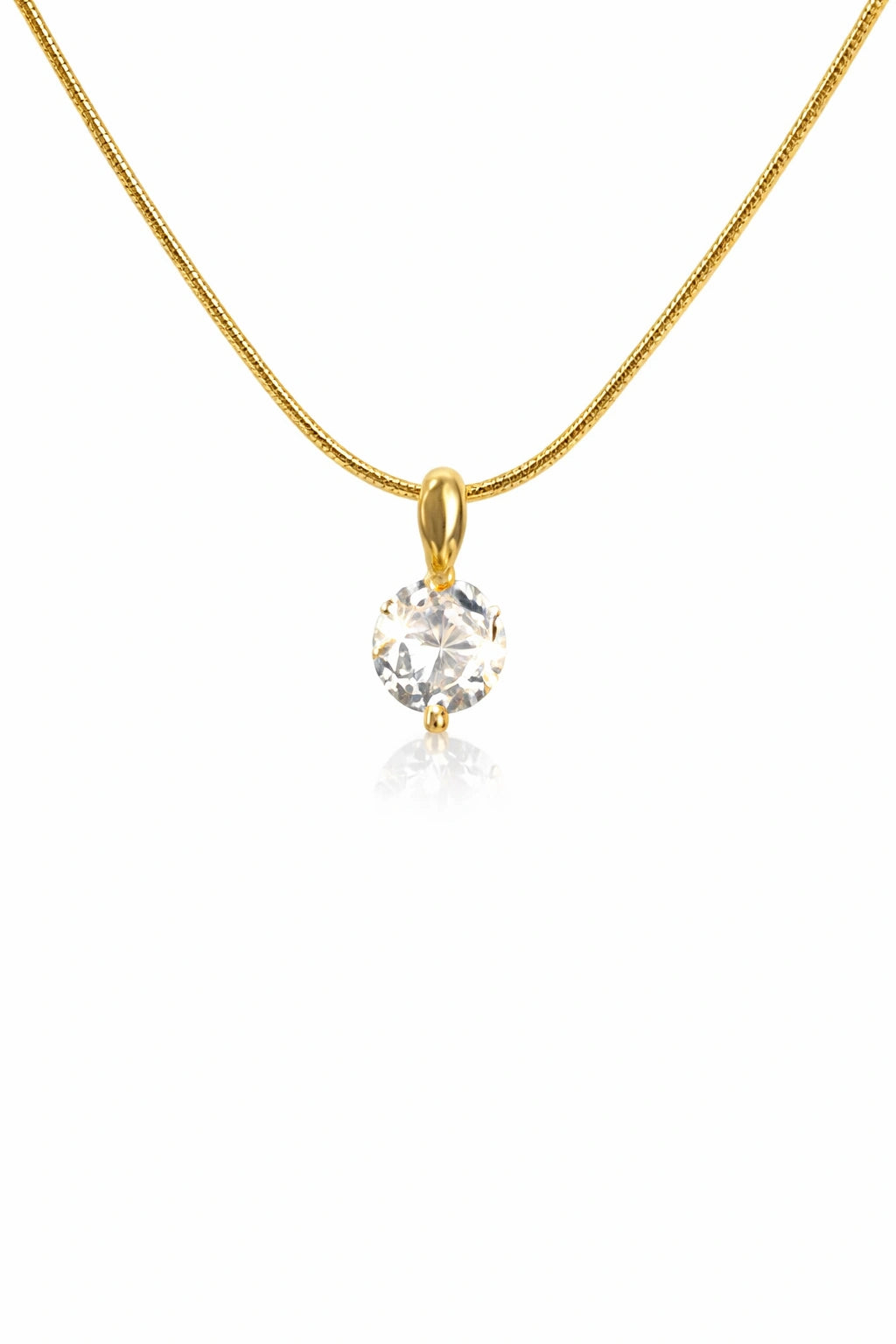 Elegant Glam Zircon Pendant Necklace