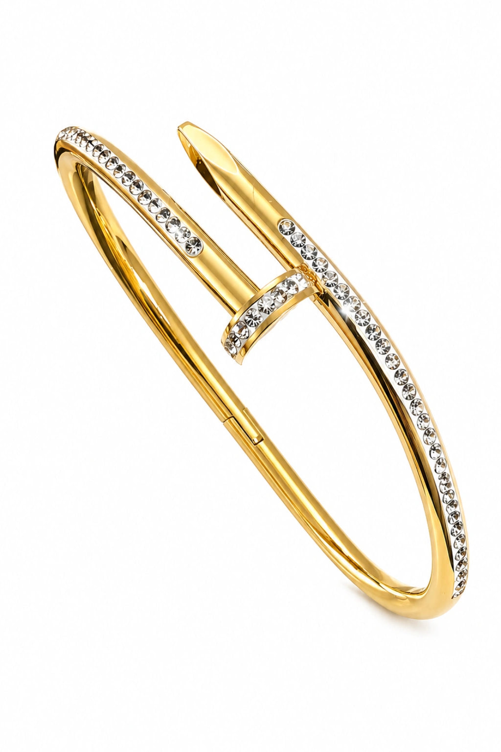 Clover Charm Gold Bangle