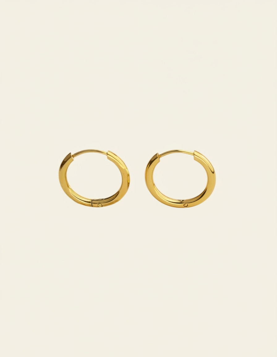 C-Shape Hoop Earrings