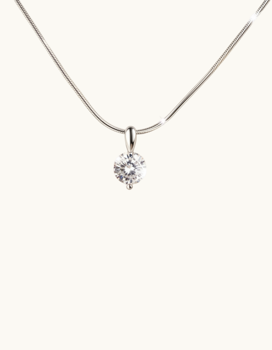 Elegant Glam Zircon Pendant Necklace