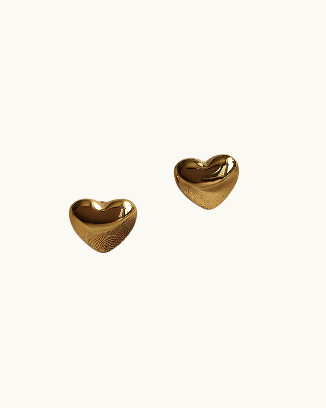 Heart Shape Titanium Steel Stud Earrings