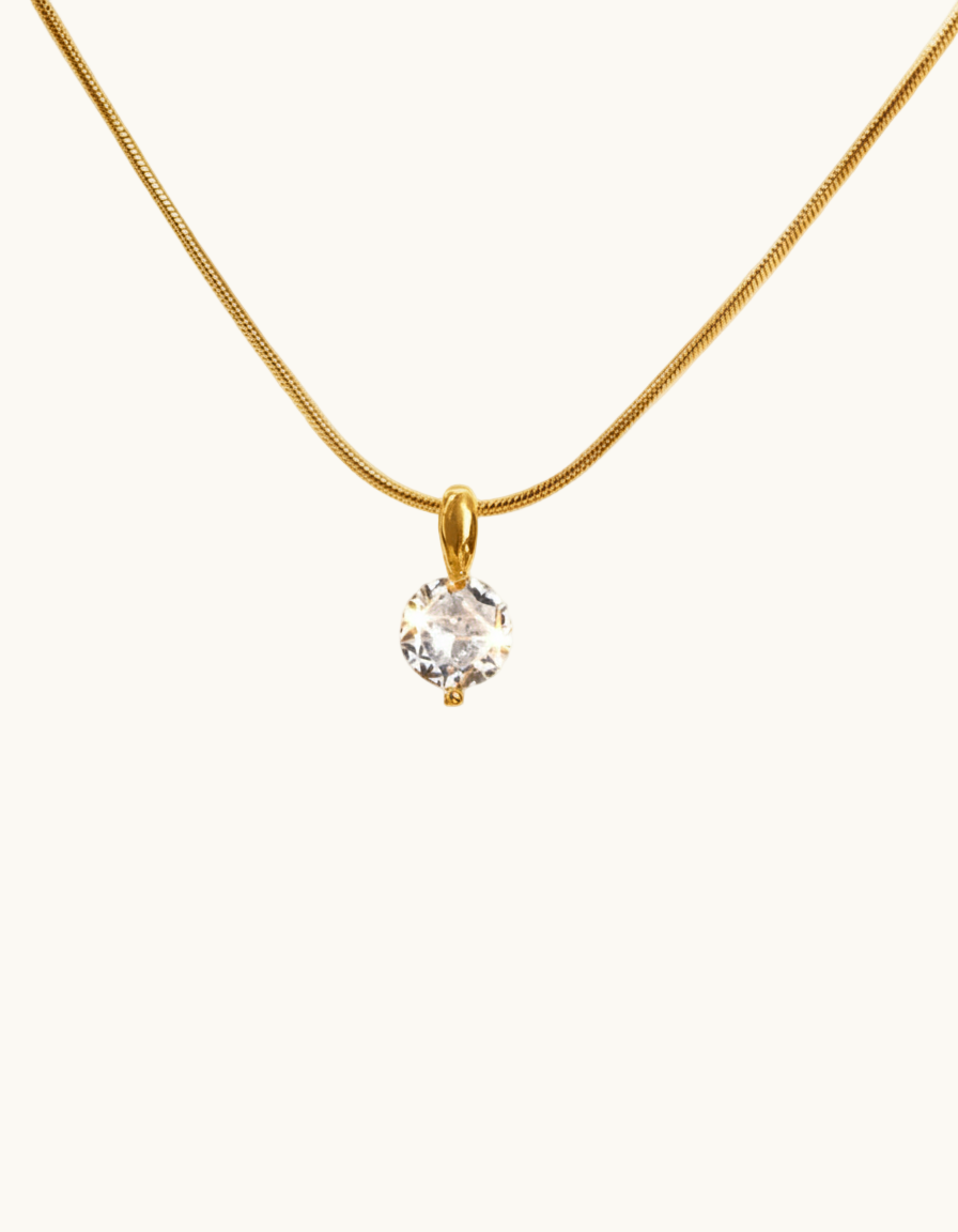 Elegant Glam Zircon Pendant Necklace