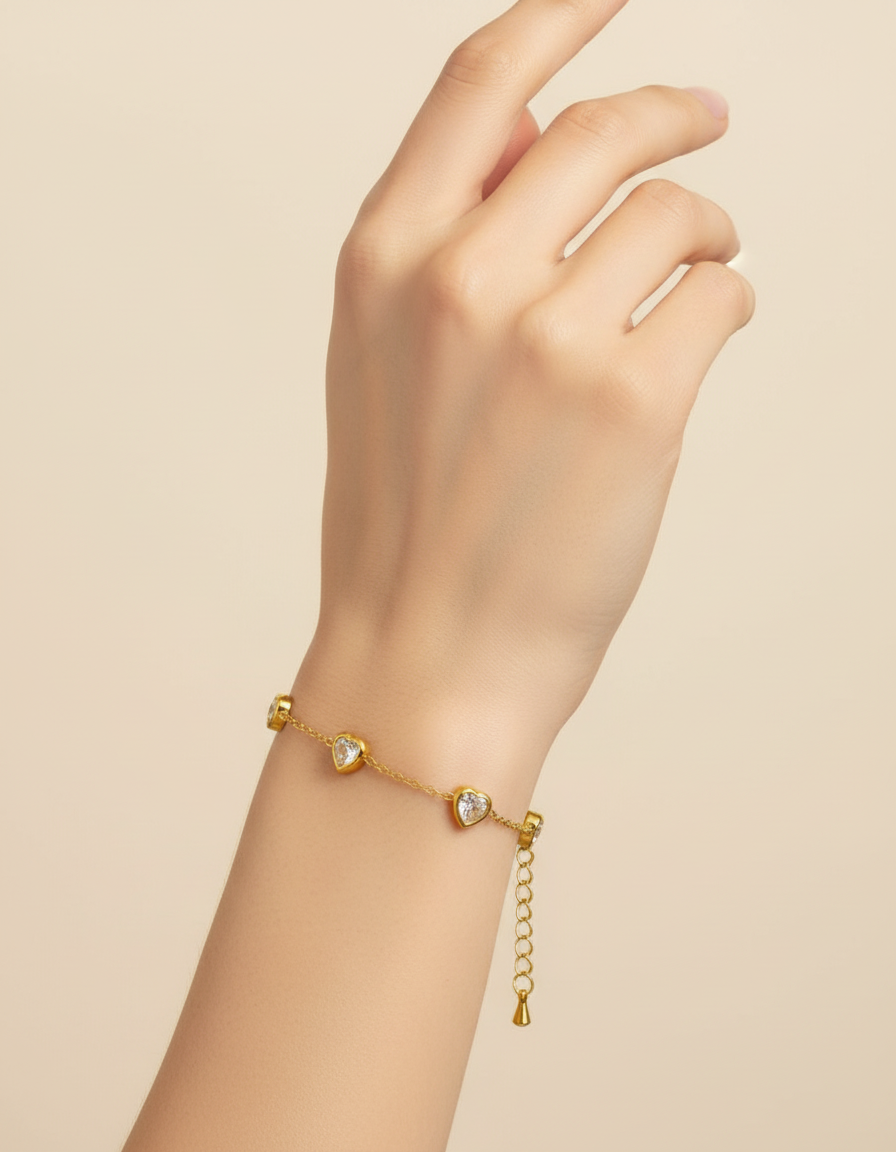 Elegant Heart Bracelet
