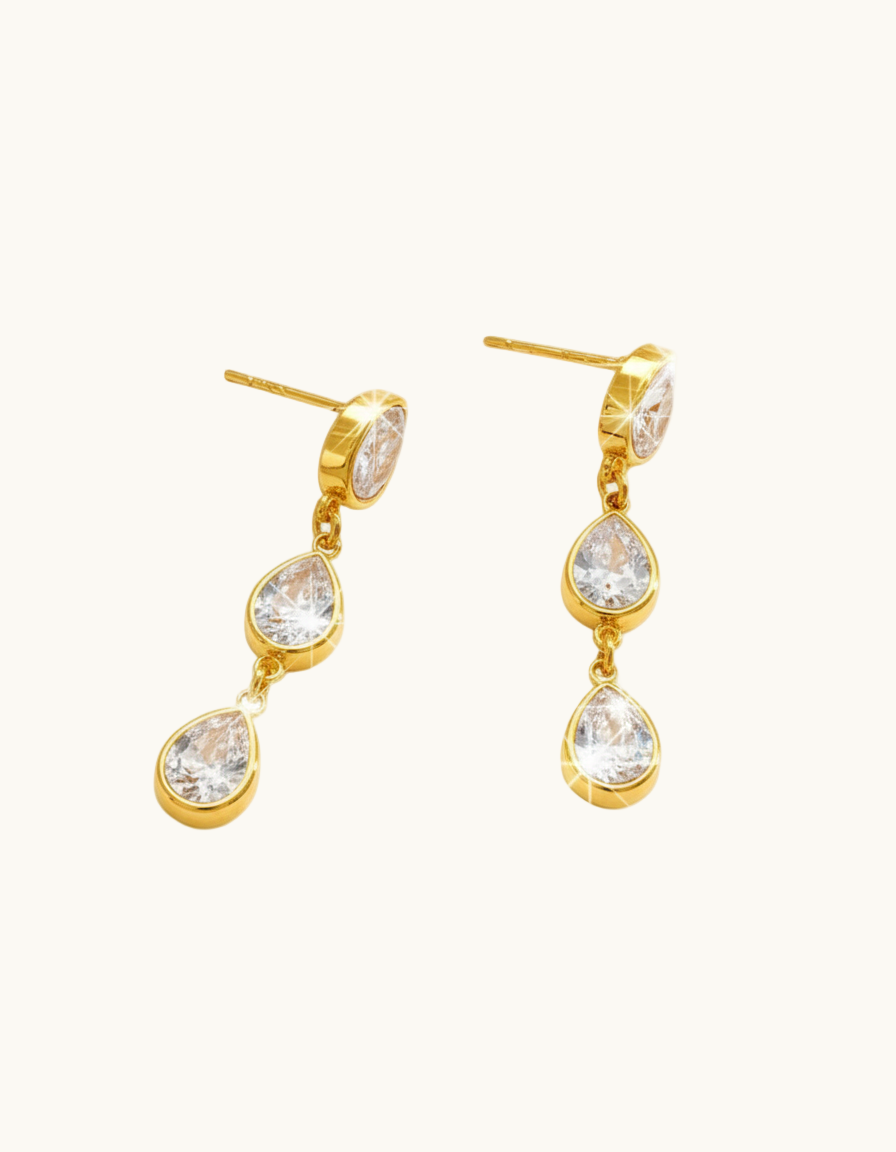 Teardrop Multi-Pendant Earrings