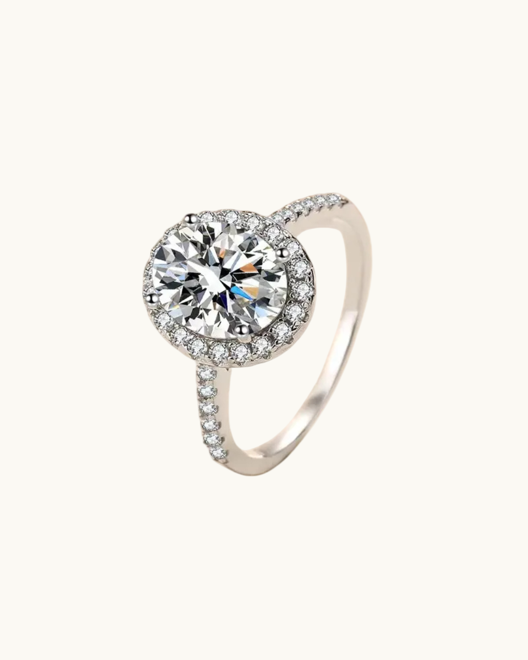 Pigeon-Egg Diamond Ring