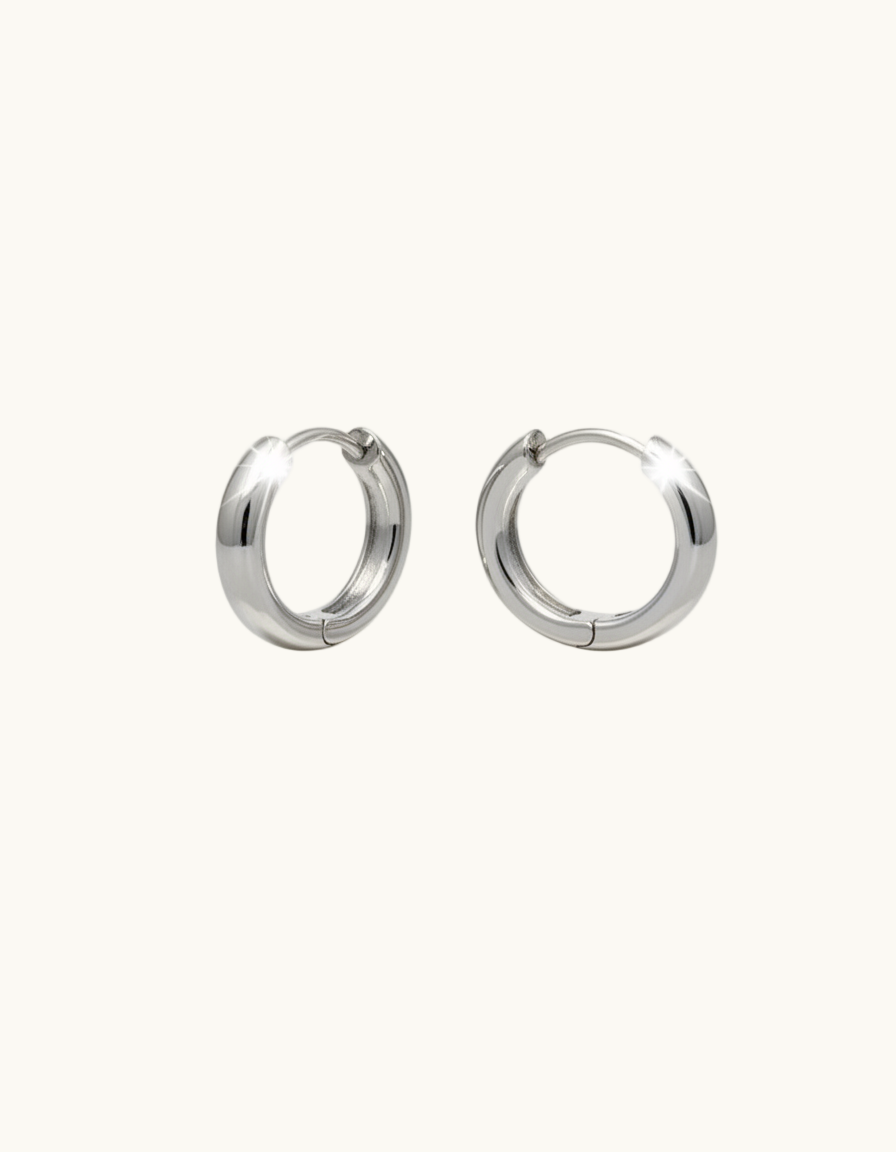C-Shape Hoop Earrings