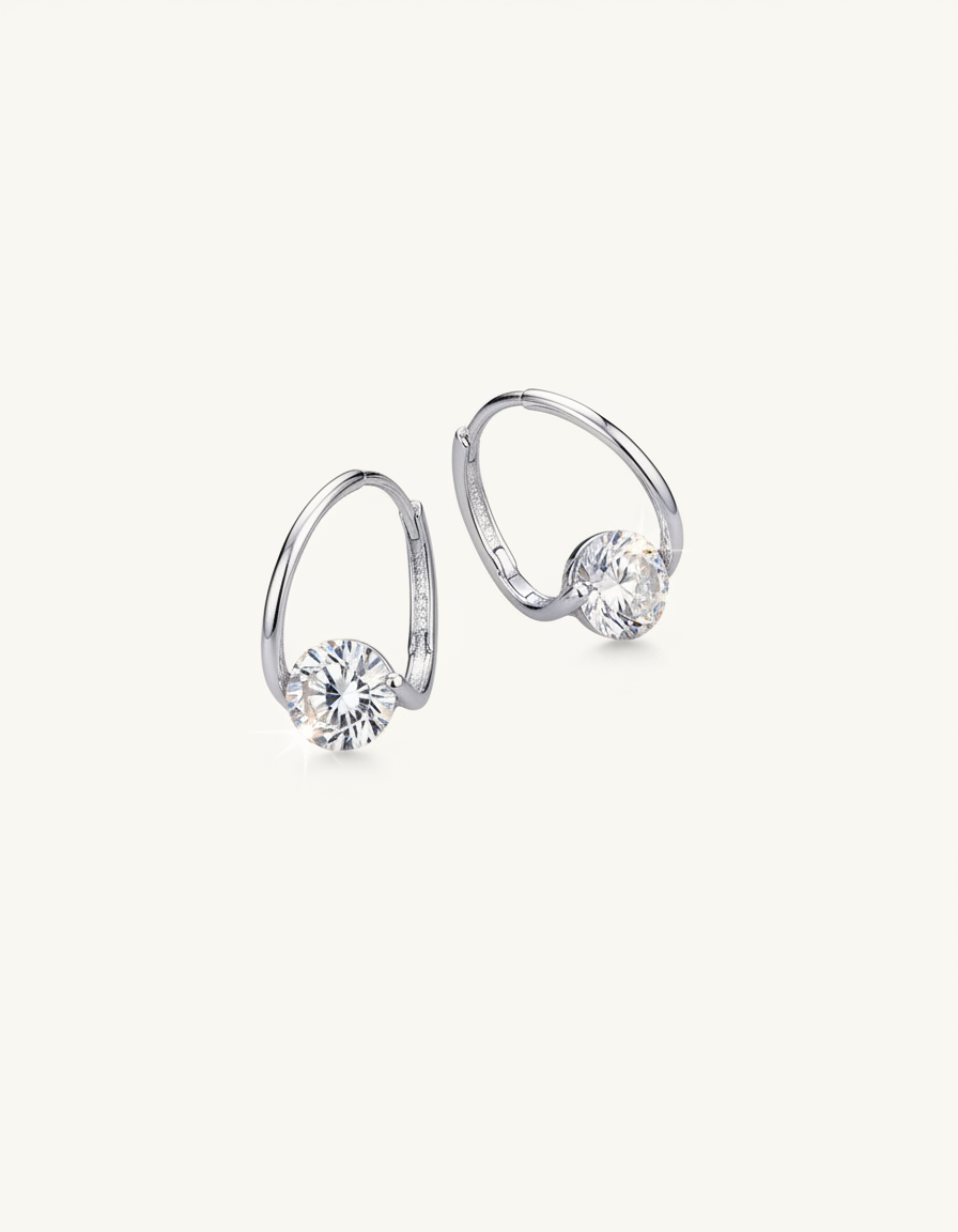 CZ Hoop Earrings