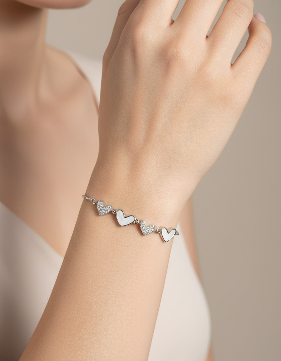 Heart Chain Bracelet
