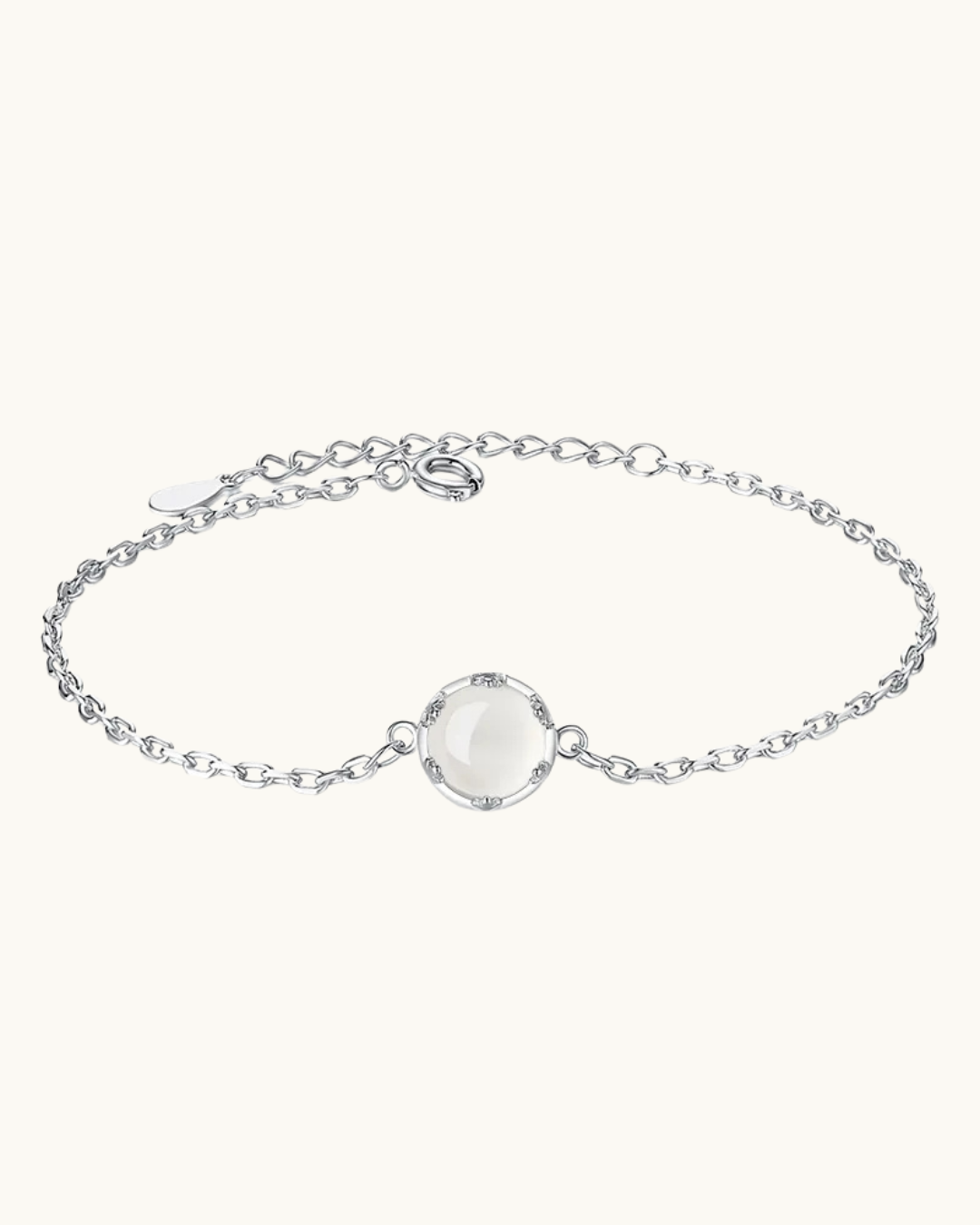 Moonlight Forest Silver-Plated Flower Bud Bracelet