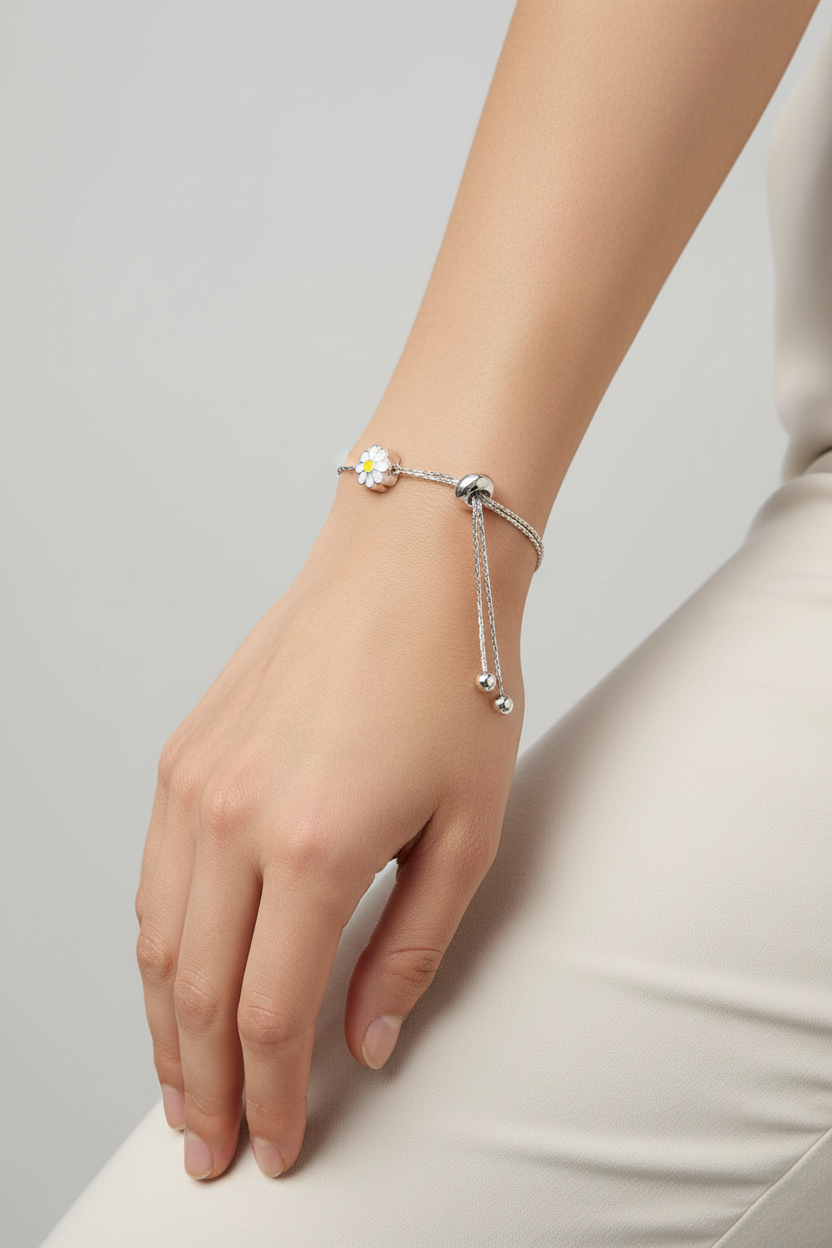 Daisy Charm Bracelet