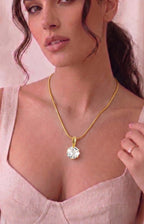 Elegant Glam Zircon Pendant Necklace