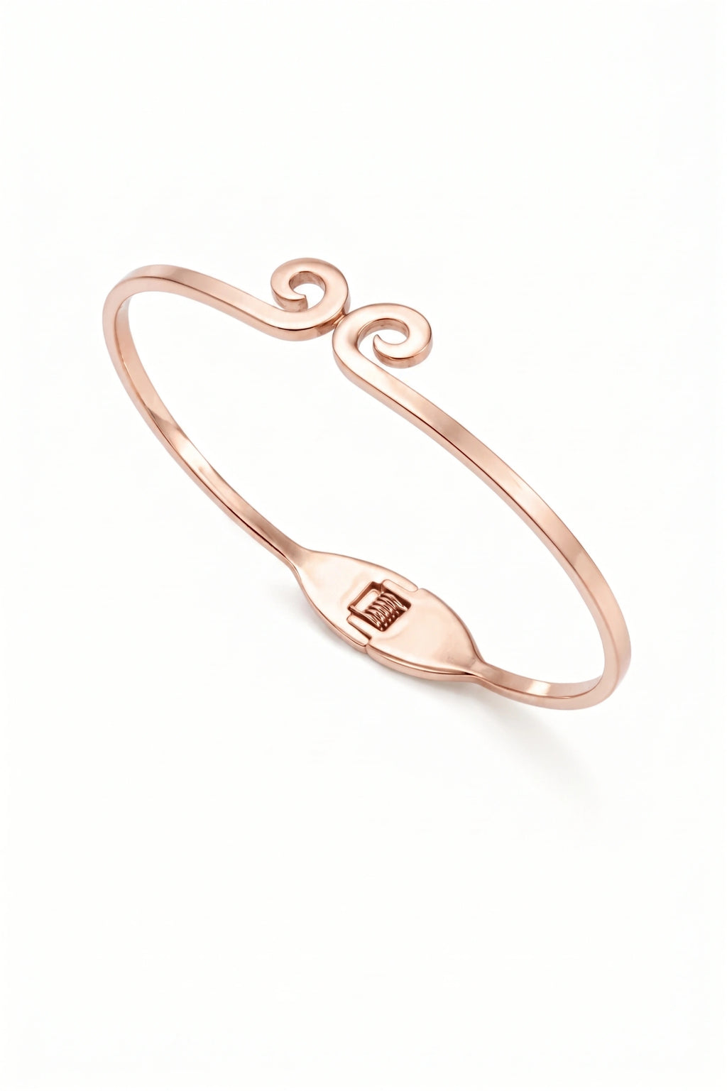 Eternal Swirl: Minimal Charm Bangle