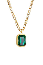 Green Zircon Pendant Necklace