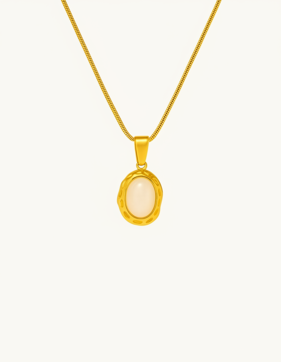 Natural Stone Pendant Necklace