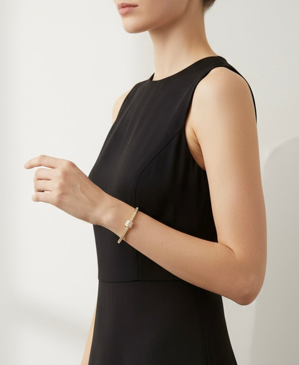 Timeless Sparkle Gold Plated Bangle