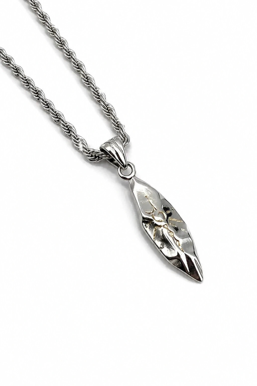 Meteorite Stone Pendant Necklace