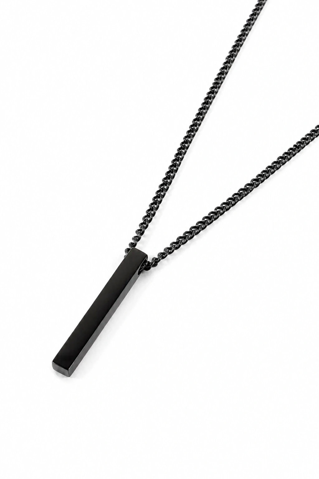 Rectangular Bar Pendant Necklace