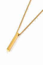 Rectangular Bar Pendant Necklace
