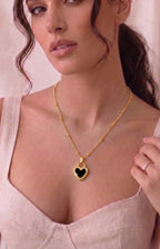 Retro Heart Pendant Necklace